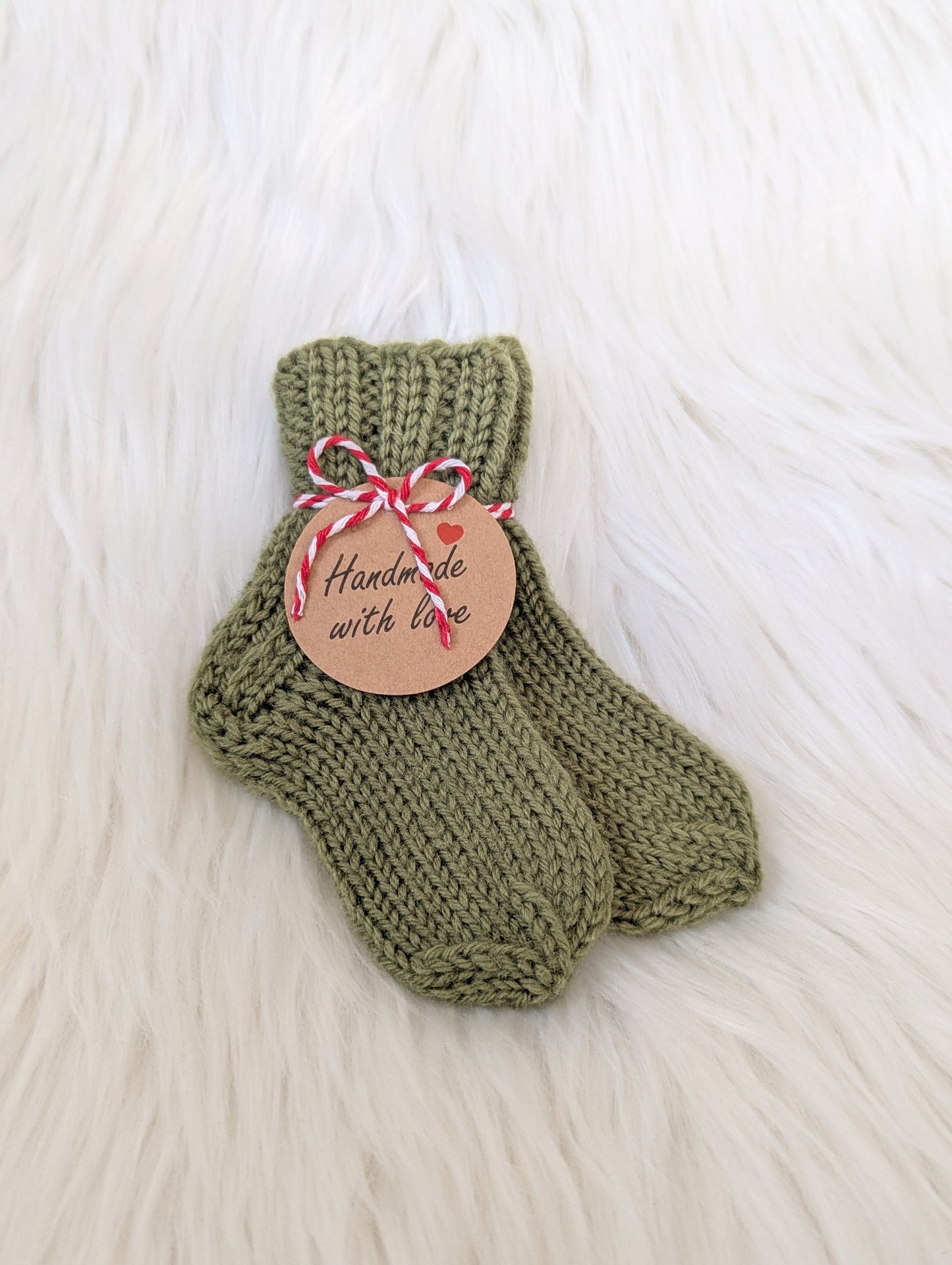 Soft wooly newborn socks/Švelnios vilnos kojinytės