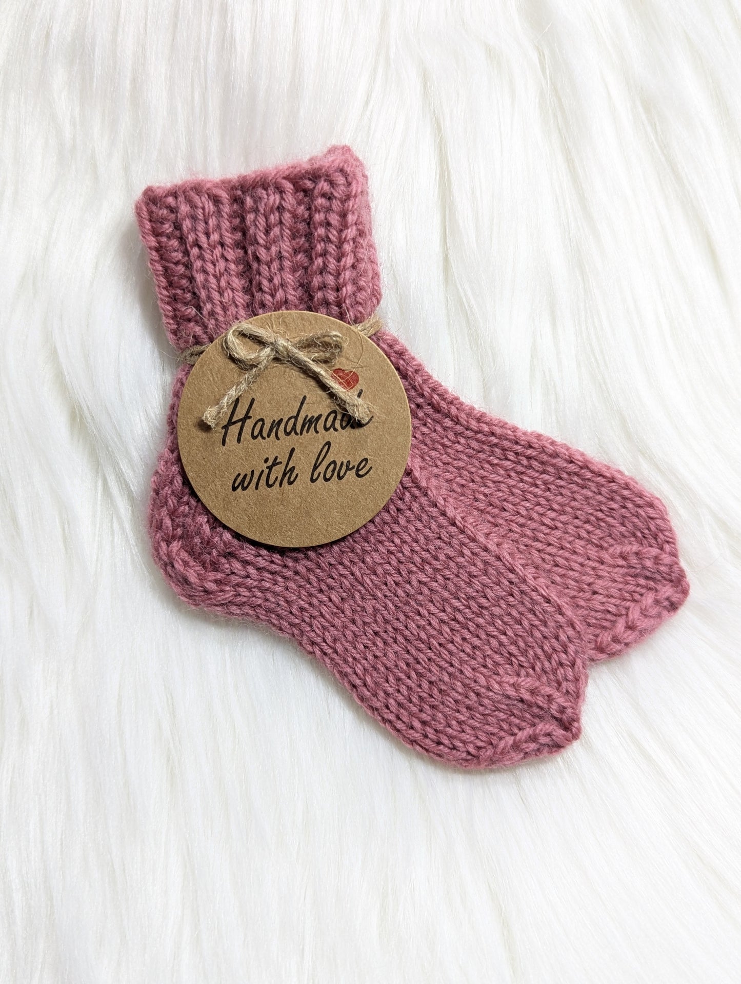 Soft wooly newborn socks/Švelnios vilnos kojinytės