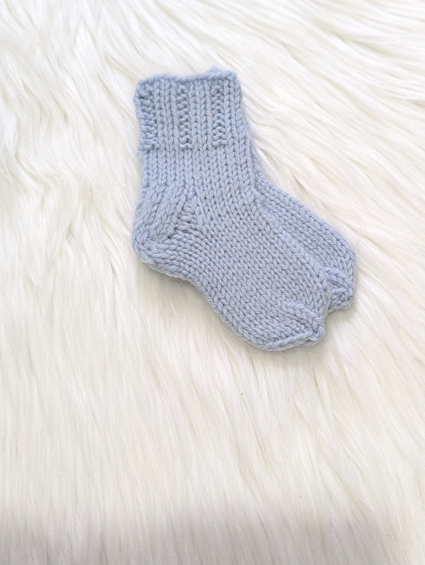 Soft wooly newborn socks