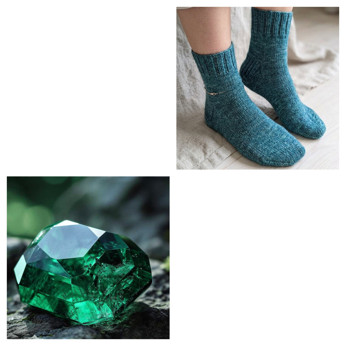 Women socks "Emerald"