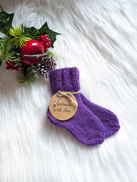 Wooly newborn socks/Kūdikio kojinytės