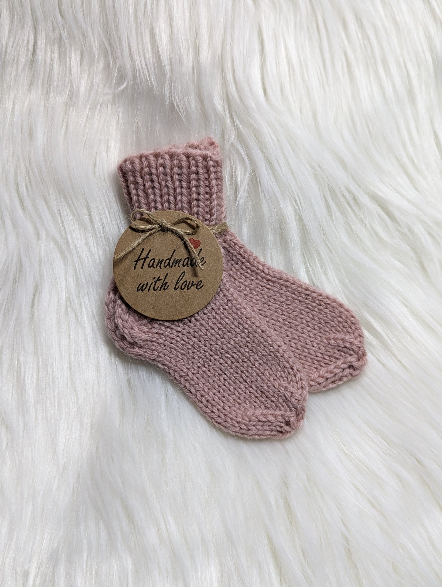 Soft wooly newborn socks/Švelnios vilnos kojinytės