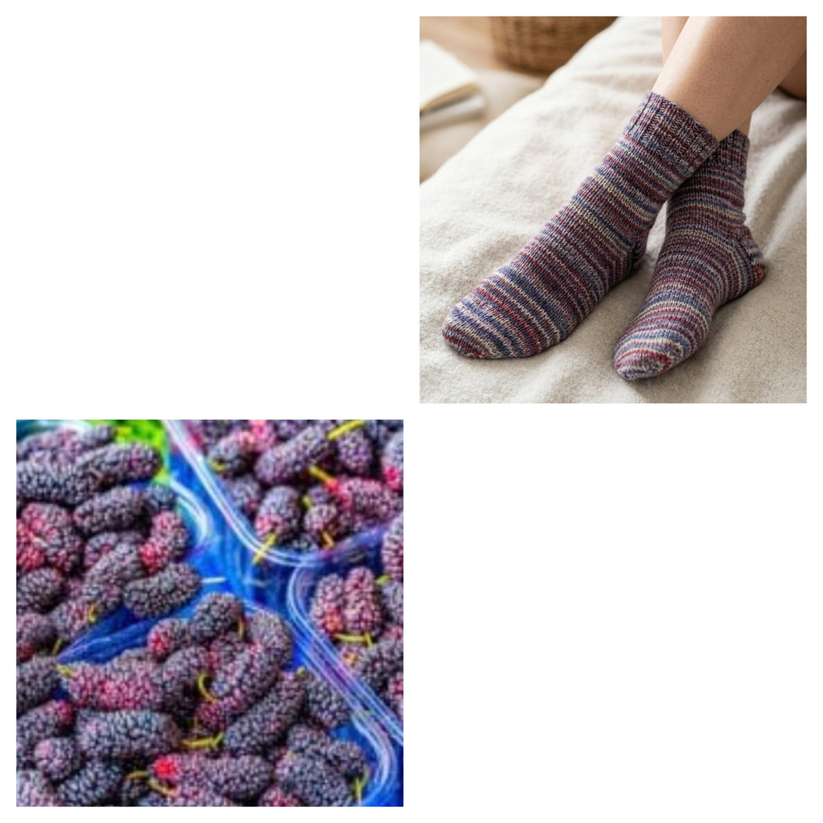 Women socks "mulberry patch"